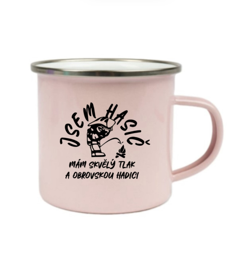 Plecháček - růžový Jsem hasič