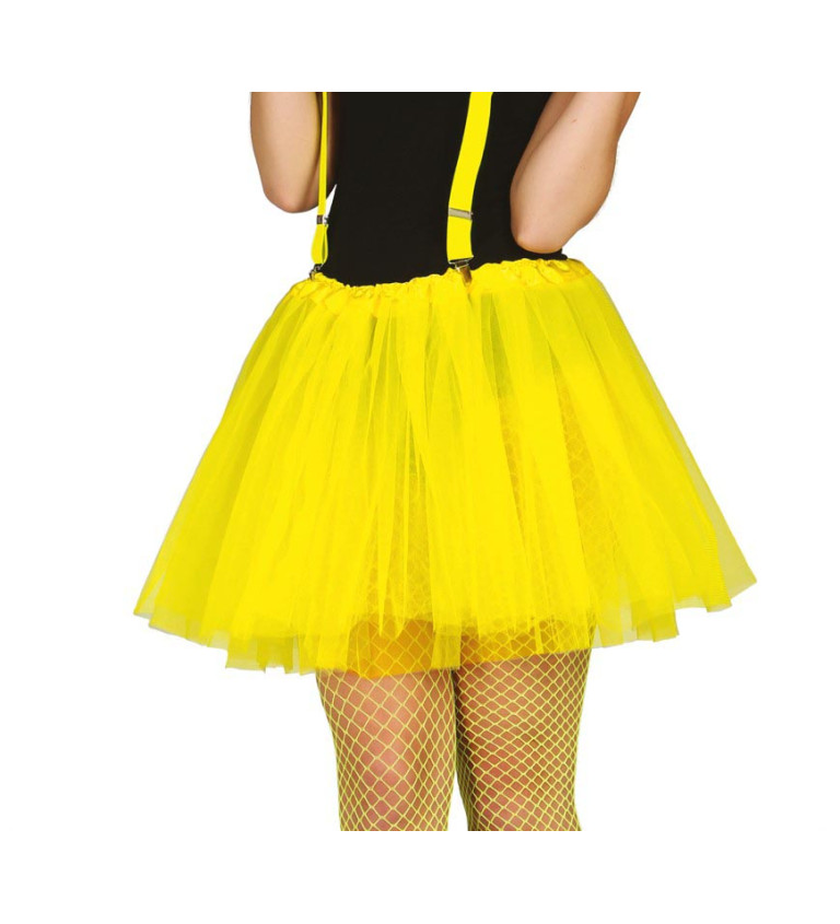 Neonově žlutá  - tutu sukně
