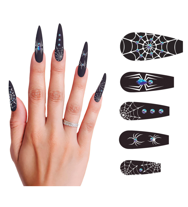 pavučinový nehty s lepidlem