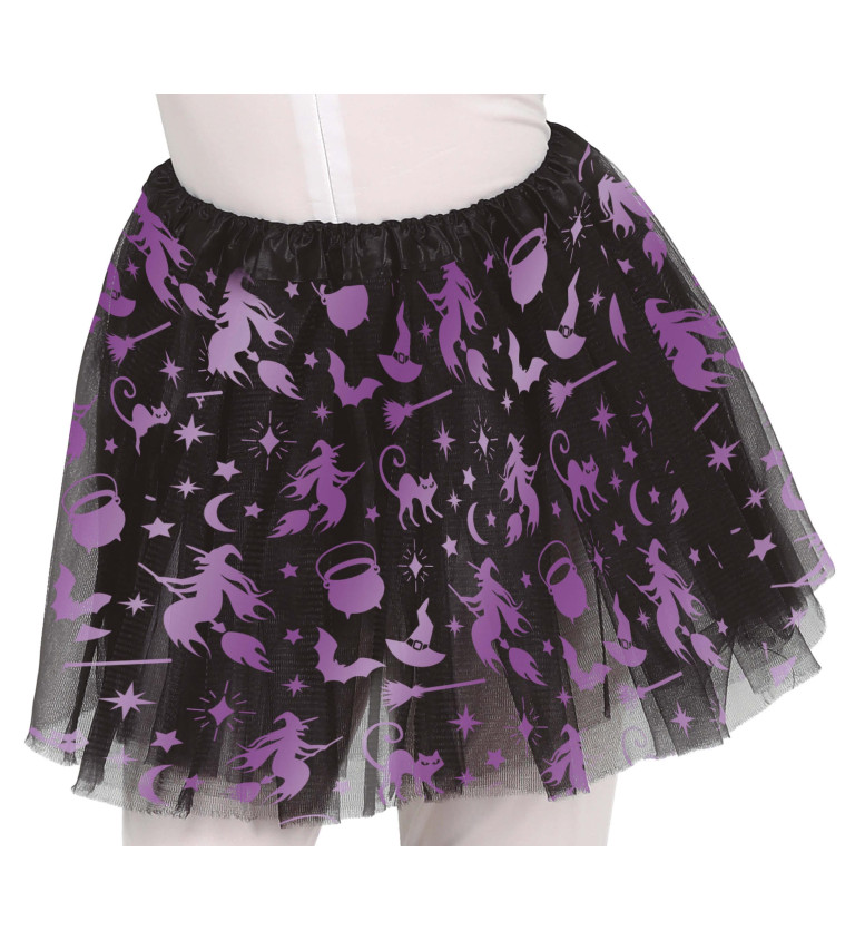 Čarodějnická tylová sukně pro děti