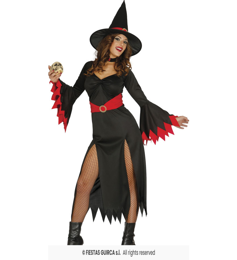 Dámský kostým - Červená čarodějka