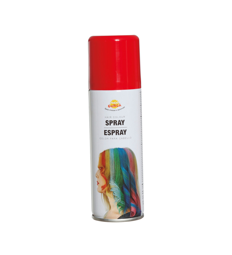 Sprej na vlasy - červený
