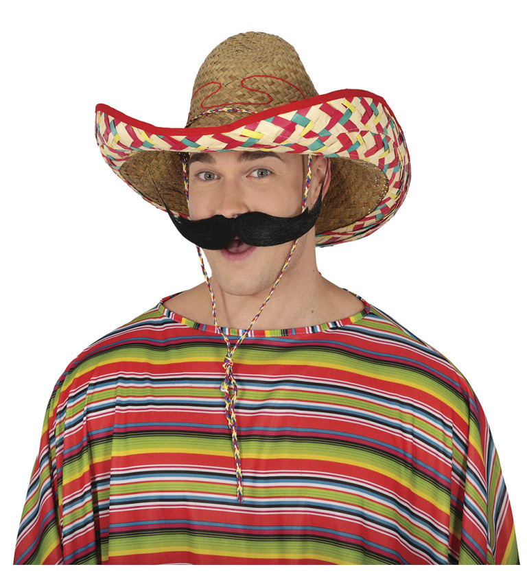 Mexický - slaměný klobouk