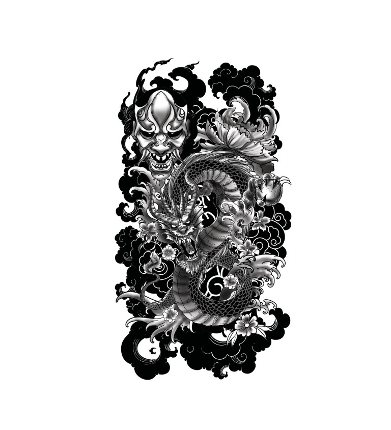 Realistické tetování - drak