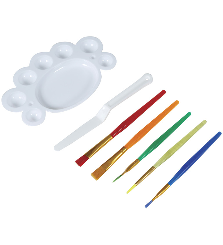 Make-up sada - štětečky s paletkou