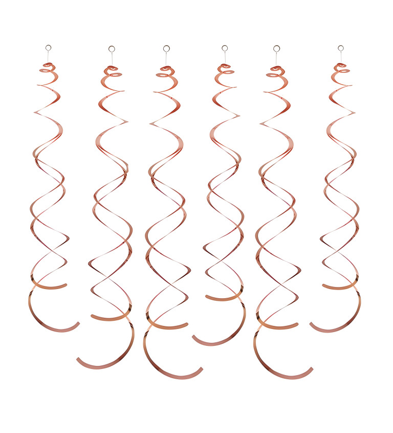 Dekorační spirály - Růžové zlato