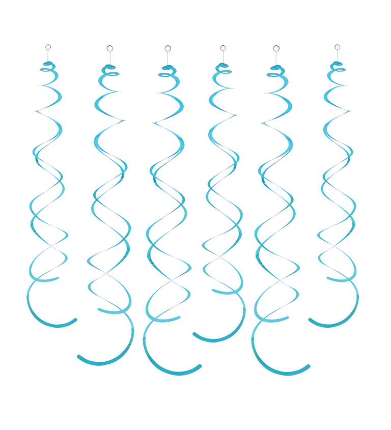 Dekorační spirály - Světle modré