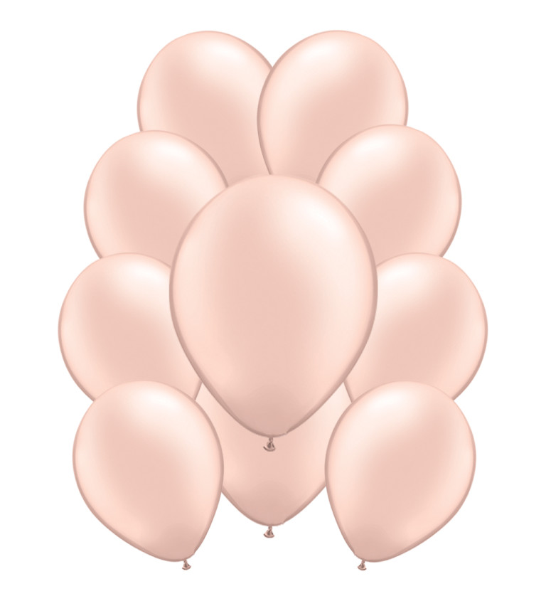 Latexové balónky pastelové - Broskvově oranžové