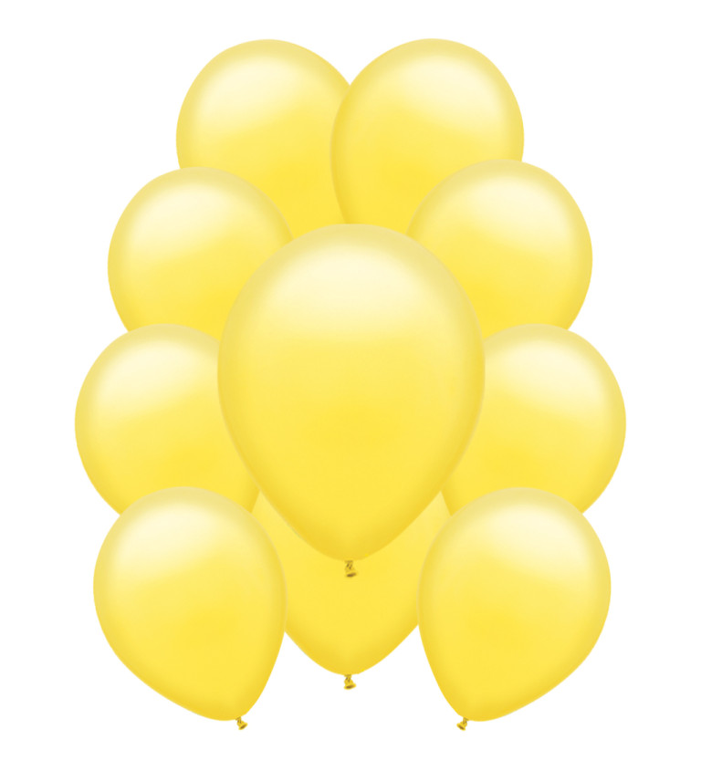 Latexové balónky pastelové - Žluté