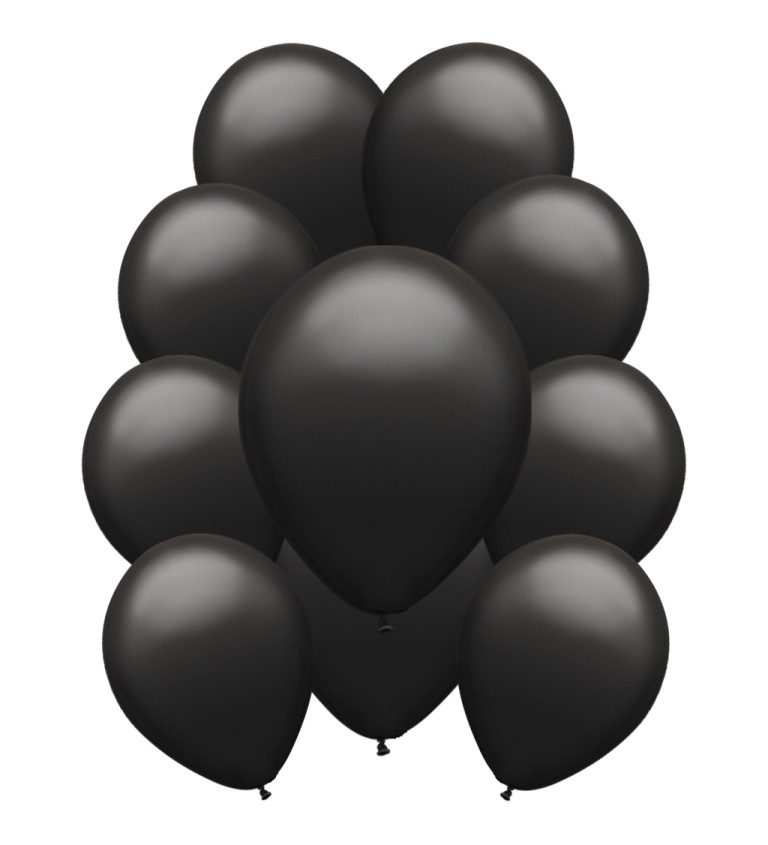 Latexové balónky pastelové - Černé