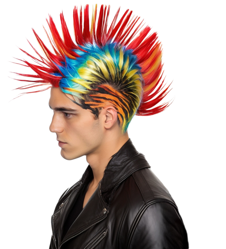 Paruka - číro, barevná