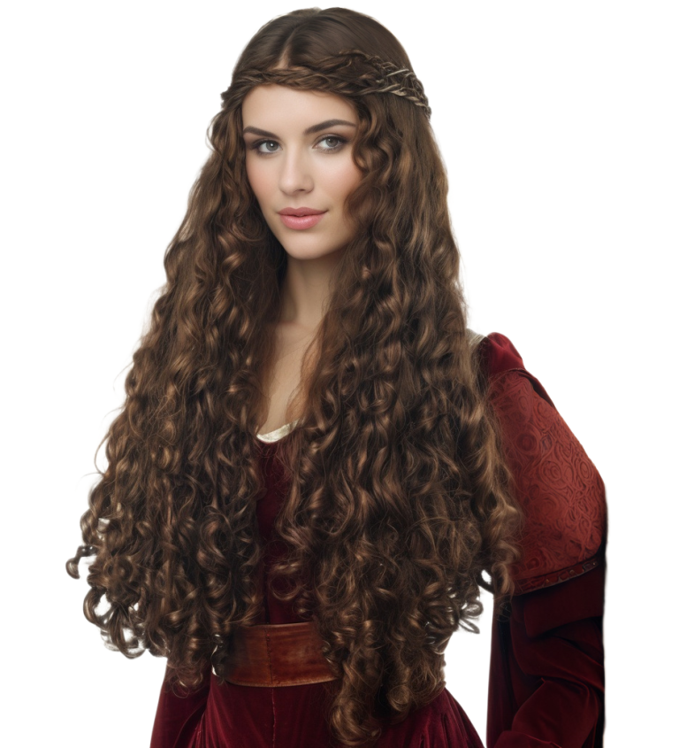 Paruka - středověká princezna