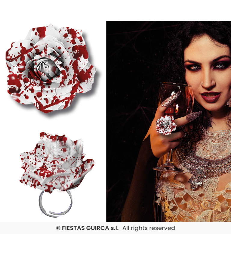 Prsten - s krvavou květinou