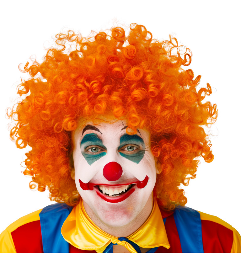 Paruka afro - oranžová