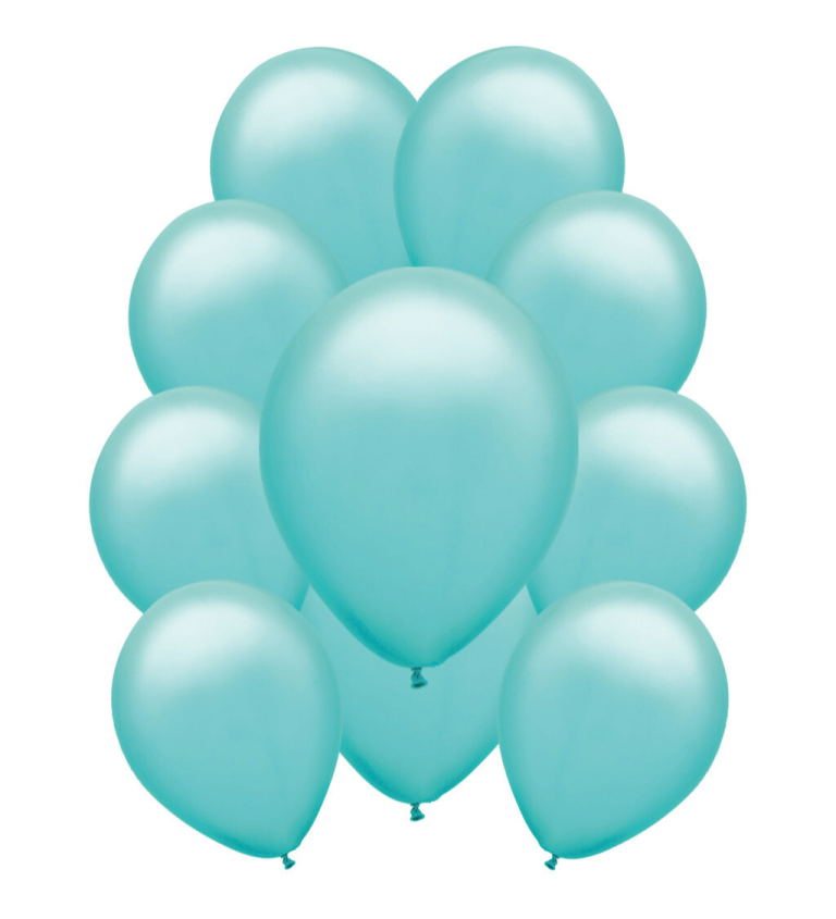 Latexové balónky pastelové - Tyrkysové