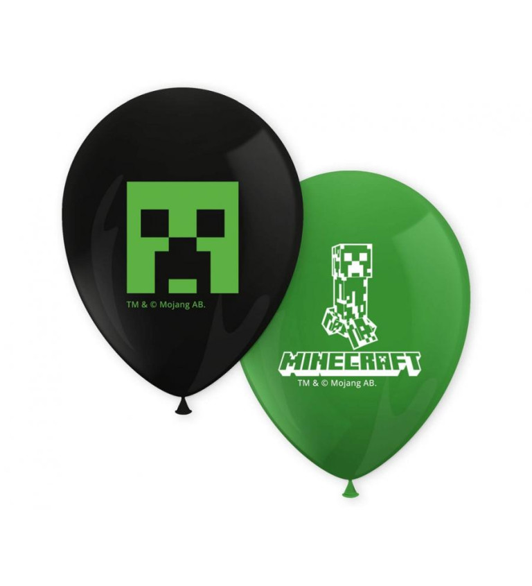 Sada balónků - Minecraft