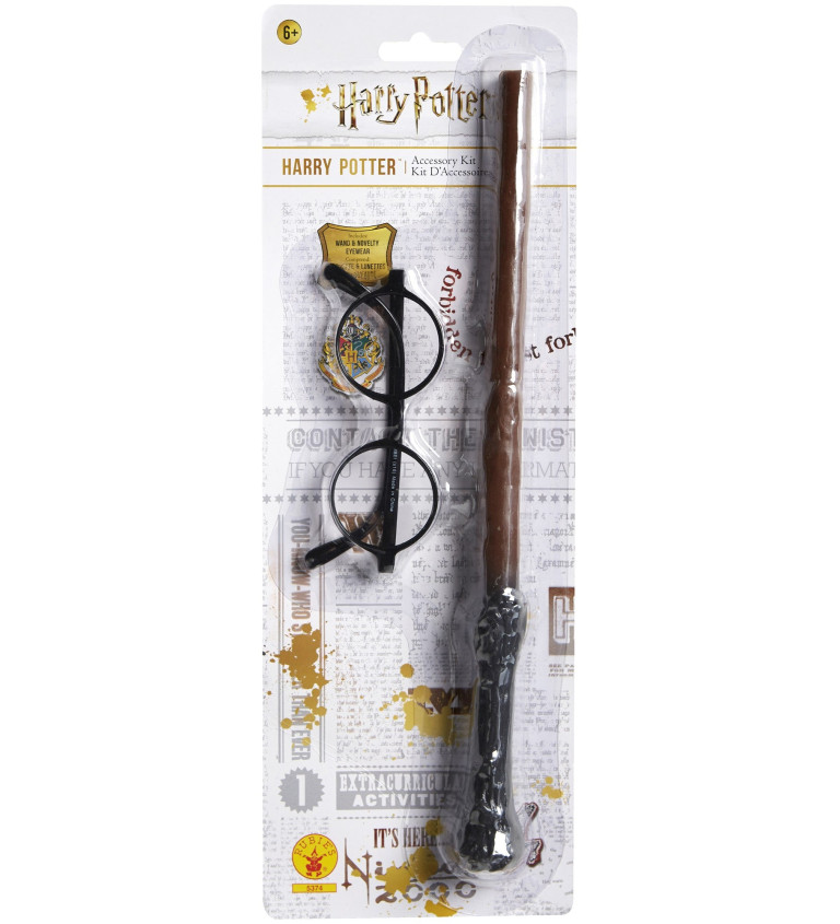 Sada - Harry Potter - brýle a hůlka