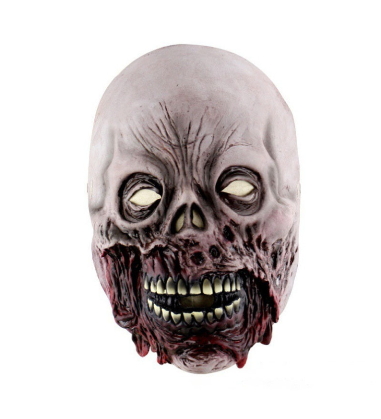 Zombie maska s rozpadlými ústy
