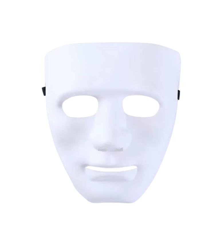 Bílá maska na obličej